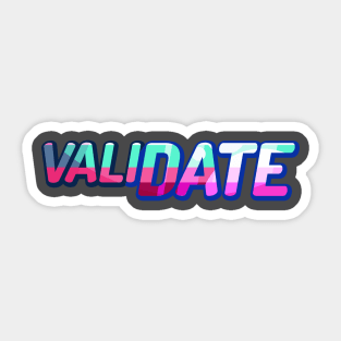 ValiDate logo Sticker